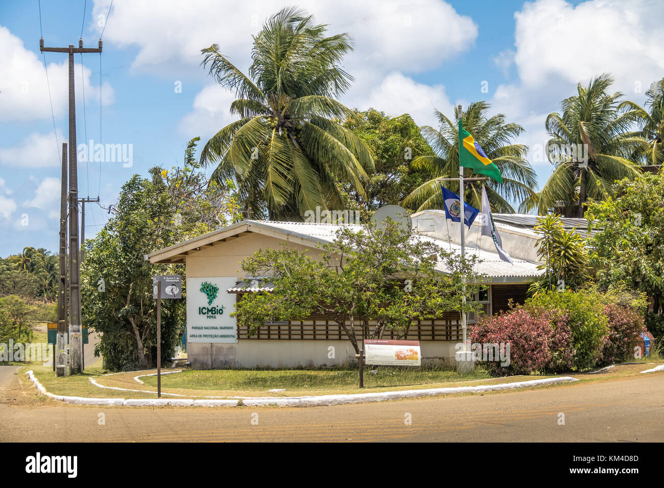 ICMBio (Institut Chico Mendes) Siège social à Boldro Village - Fernando de Noronha, Pernambuco, Brésil Banque D'Images