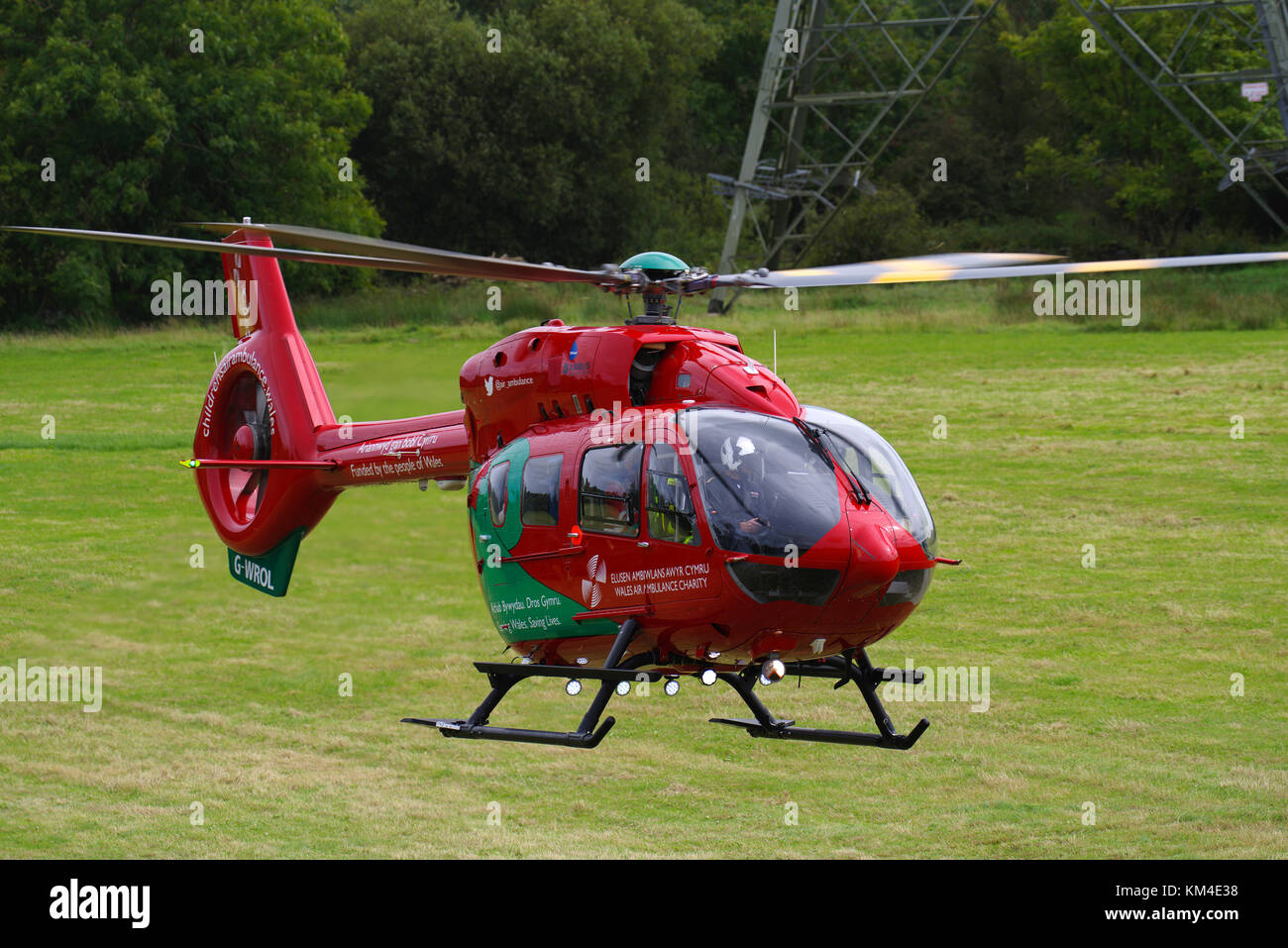 Pays de Galles air ambulance Banque D'Images