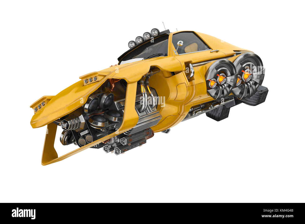 Futur moteur d'automobile Banque D'Images