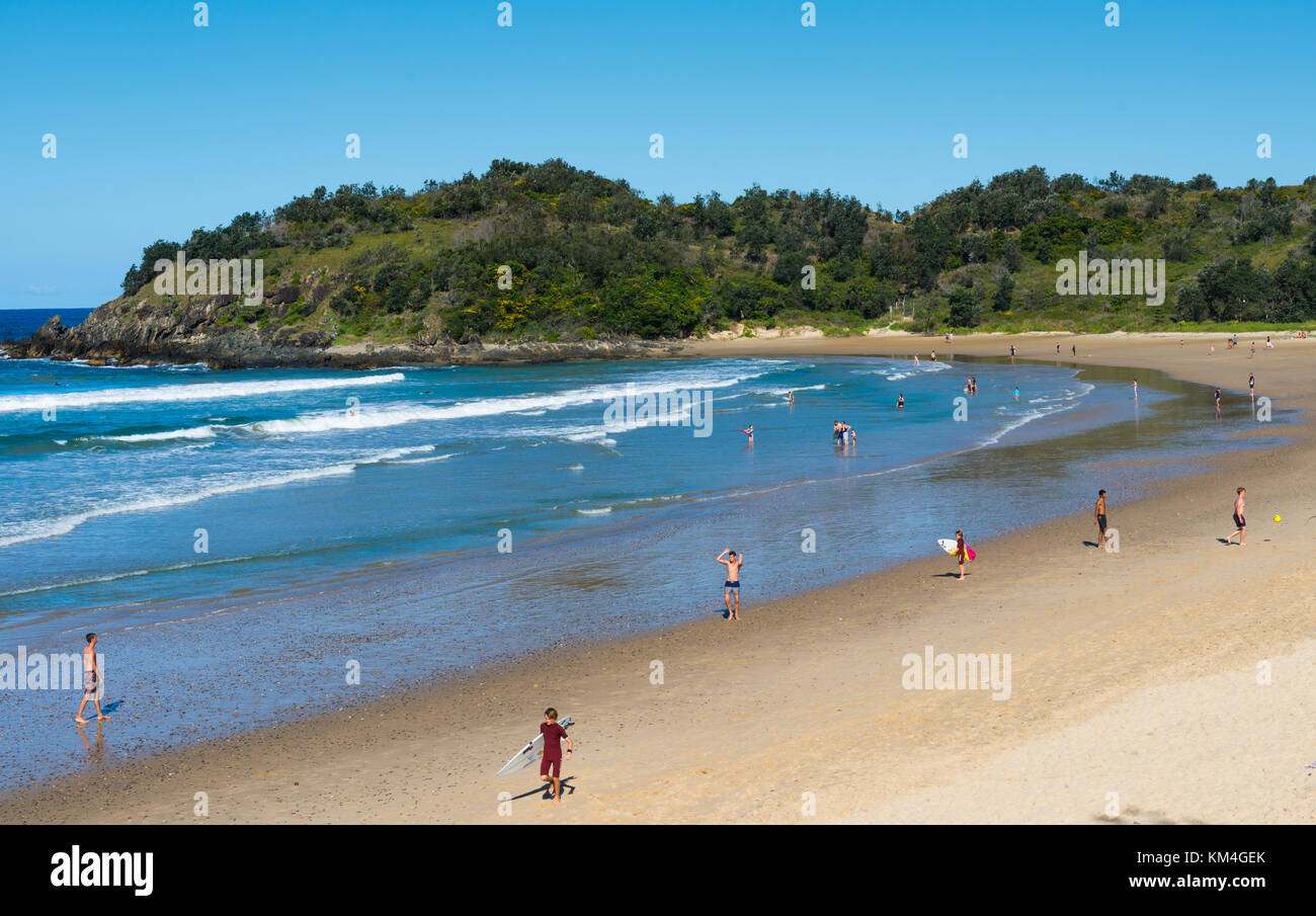 Diggers beach, Coffs Harbour, Nouvelle-Galles du Sud, Australie. Banque D'Images