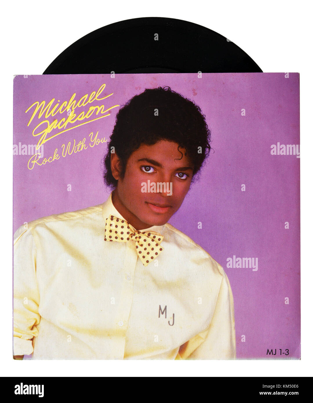 Michael Jackson Rock With You de sept pouces seul Banque D'Images