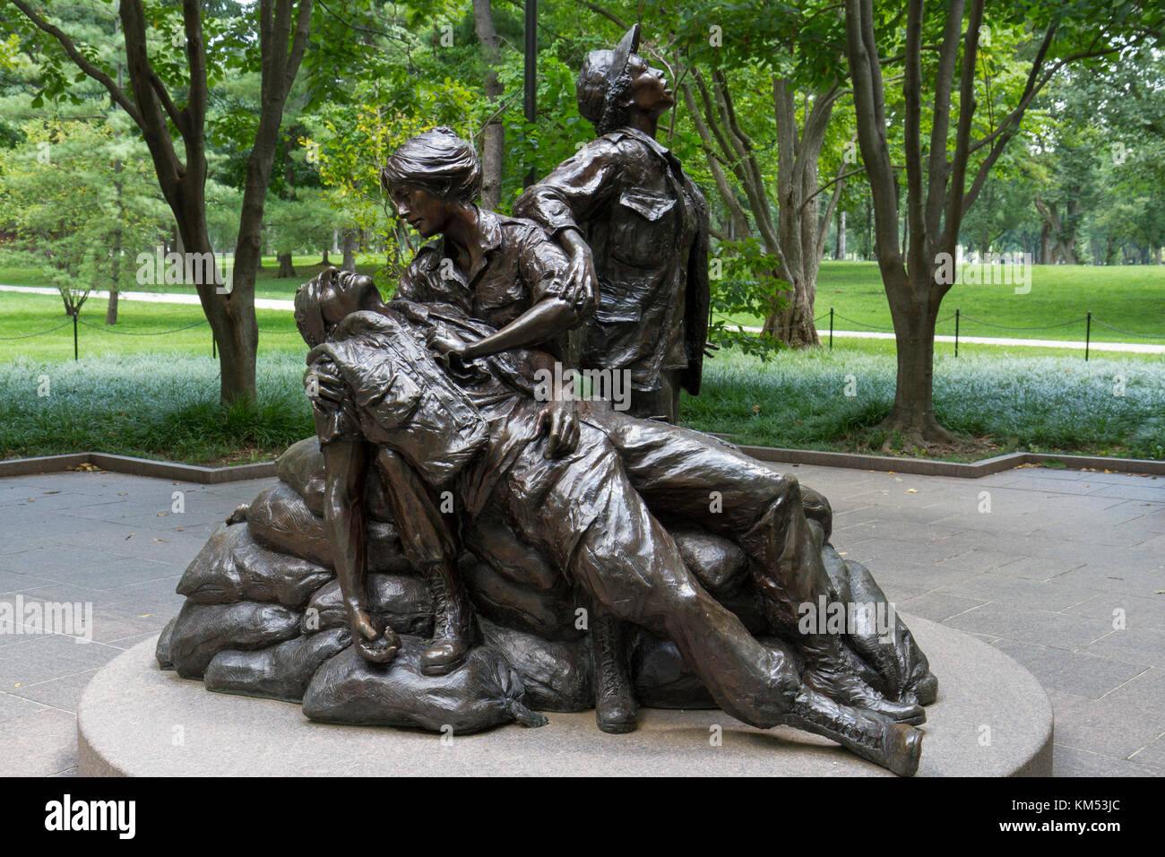 Le Vietnam Women's Memorial Statue Banque D'Images