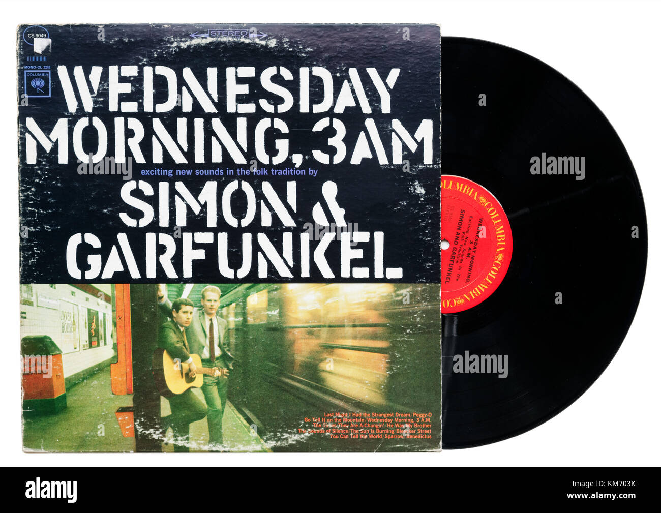 Simon and Garfunkel mercredi matin 3am album Banque D'Images