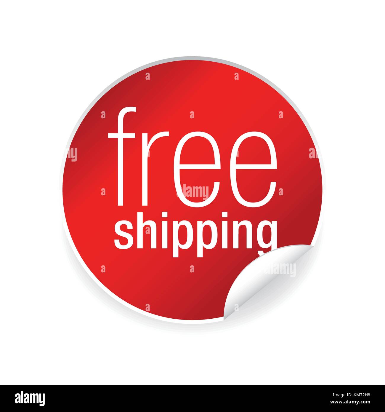 Livraison gratuite autocollant Illustration de Vecteur
