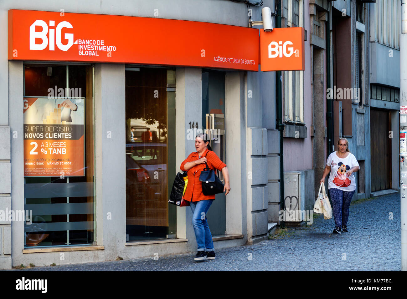 Porto Portugal,Rotunda Boavista,Praca Mouzinho de Albuquerque,Banco de Investimento Global,institution financière,banque,banque,entrée,panneau,SPECIAL Banque D'Images