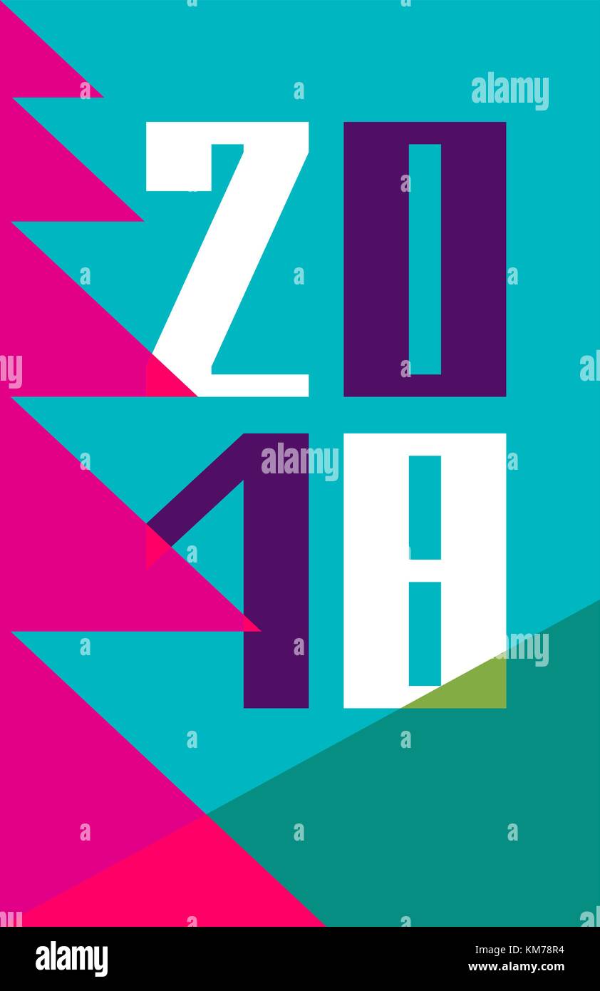 2018 Nouvelle année résumé modèle d