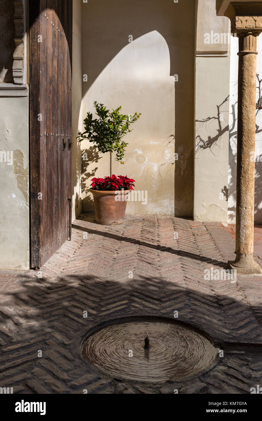 L'Alcazaba une fortification de palais, à Málaga, Espagne Banque D'Images