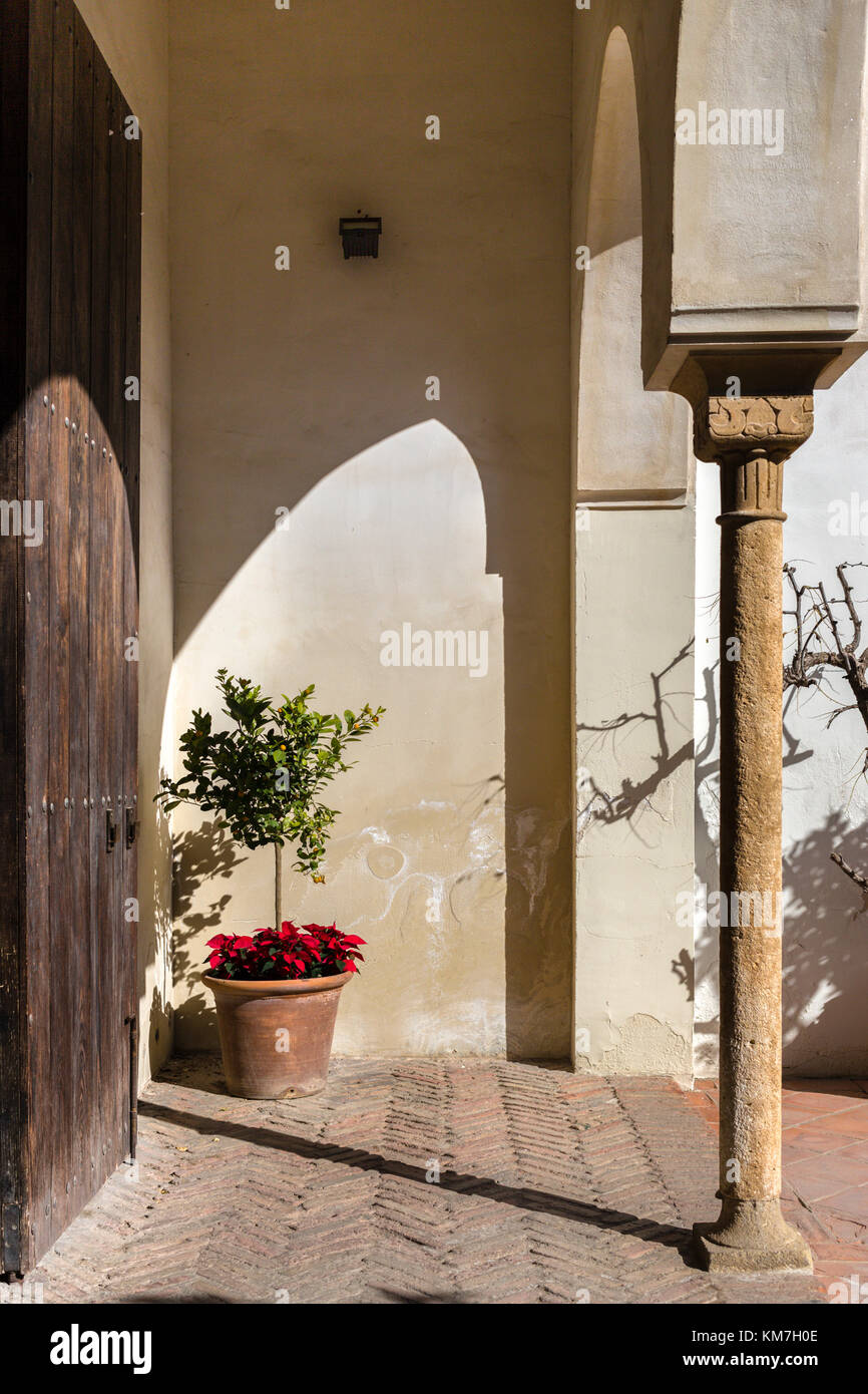 L'Alcazaba une fortification de palais, à Málaga, Espagne Banque D'Images