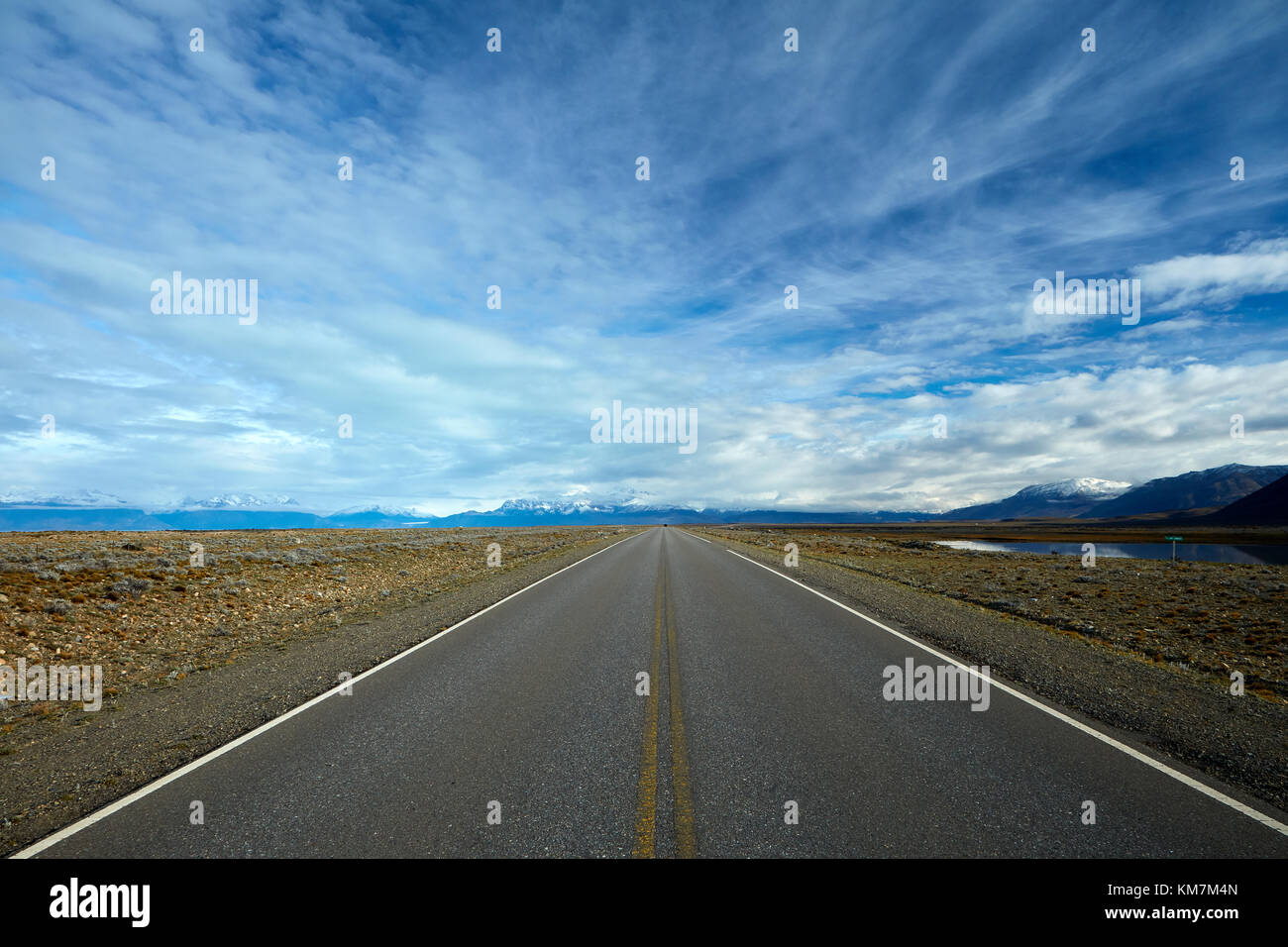 Route de El Calafate à El Chalten, Patagonie, Argentine, Amérique du Sud Banque D'Images