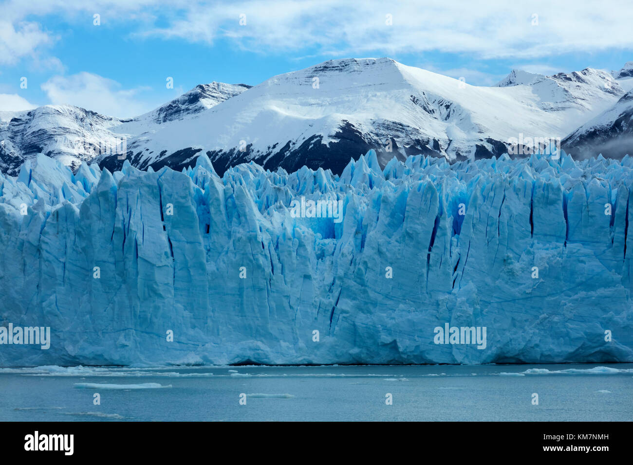 Face à la borne, glacier Perito Moreno et du lac Argentino, Parque Nacional Los Glaciares (zone du patrimoine mondial), Patagonie, Argentine, Amérique du Sud Banque D'Images