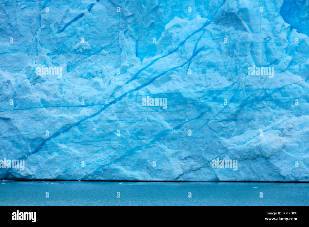 Face à la borne, glacier Perito Moreno et du lac Argentino, Parque Nacional Los Glaciares (zone du patrimoine mondial), Patagonie, Argentine, Amérique du Sud Banque D'Images