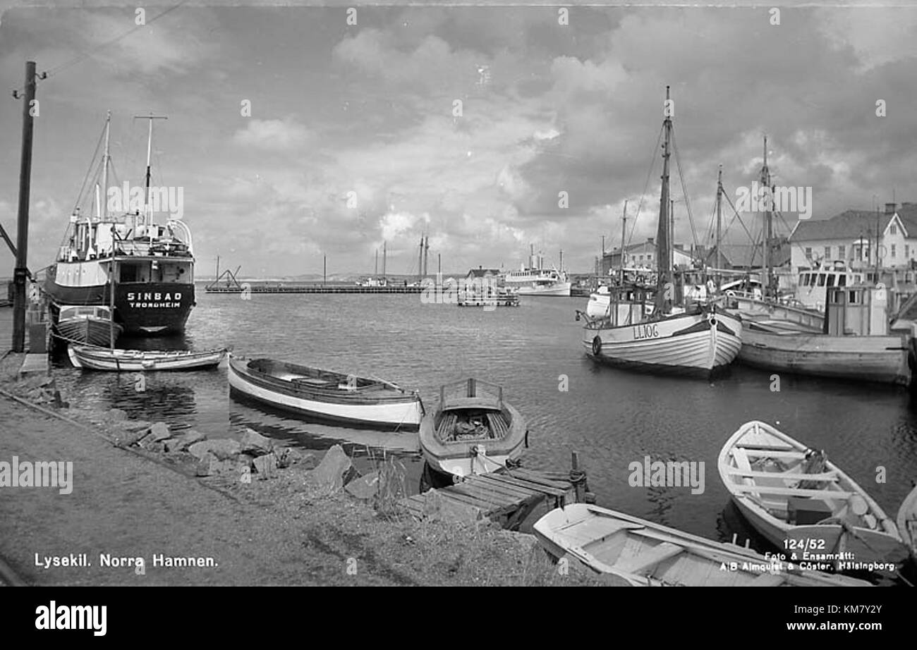Lysekil est une localité du comté de Västra Götaland, en Suède, connue pour sa beauté côtière et ses activités maritimes. La région présente des paysages pittoresques, un riche patrimoine culturel et des attractions telles que l'église Lysekil et l'aquarium Havets Hus. La localité offre des possibilités pour la navigation de plaisance, la pêche et la cuisine de fruits de mer, ce qui en fait une destination populaire pour les touristes et les habitants. Banque D'Images