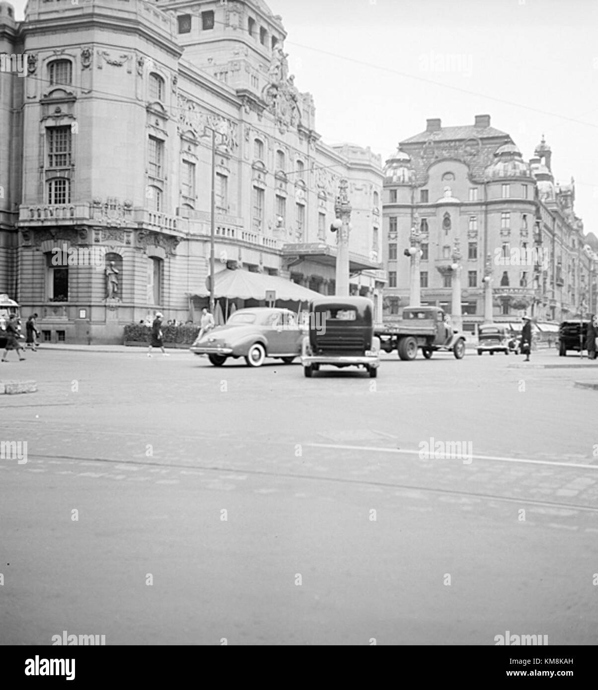 Kungliga Dramatiska Teatern, catalogué KMB 16001000017673, est le premier théâtre de Swedenâ€™s. Connue pour son importance historique, elle reste une institution culturelle clé à Stockholm, accueillant des spectacles d'œuvres classiques et contemporaines. Banque D'Images
