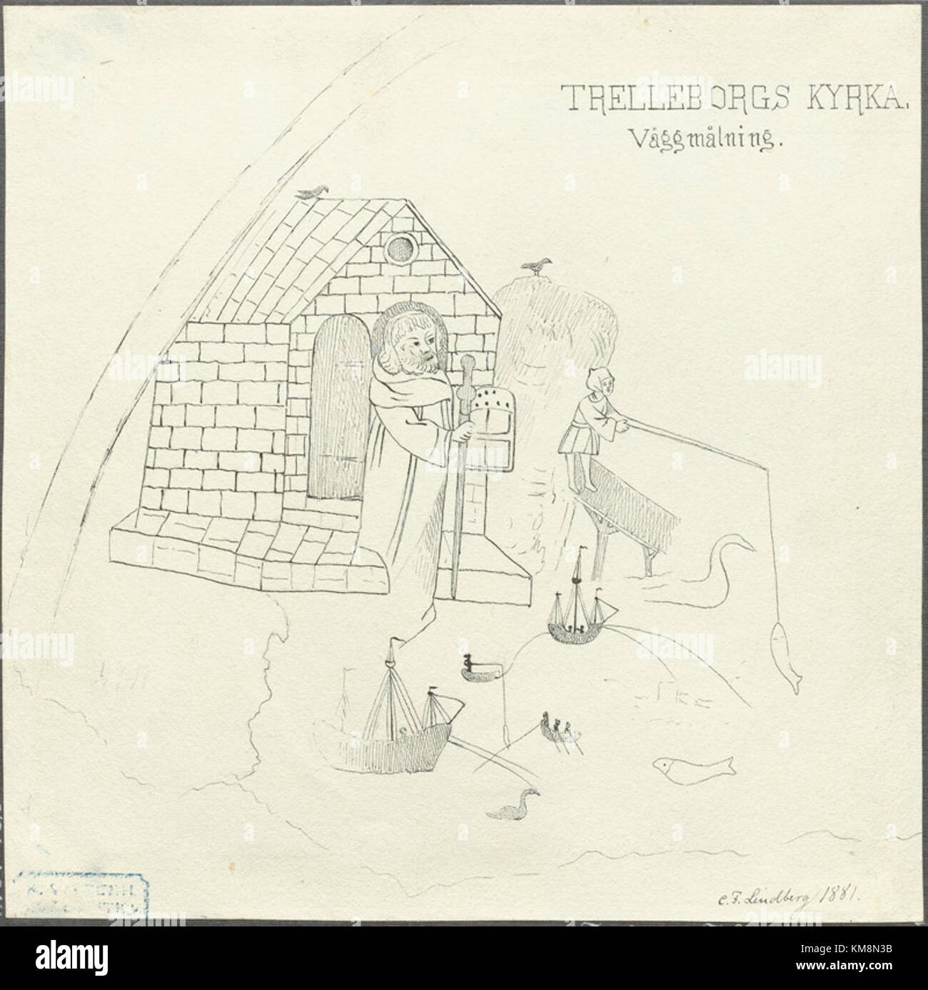 Sankt Nikolai kyrka Trelleborg KMB 16001000534391 Banque D'Images