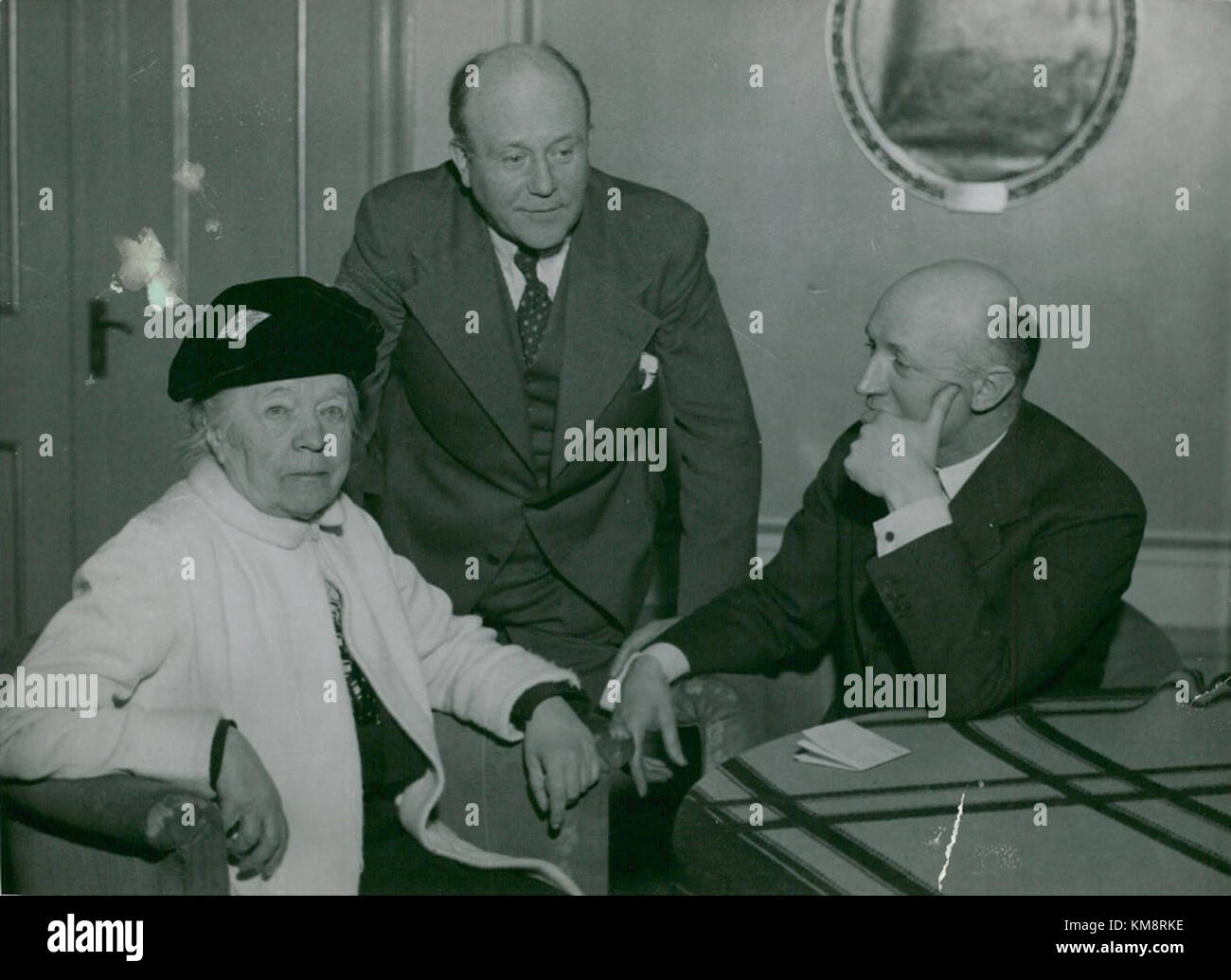 L'événement fait référence à la première de 'GÃ¶sta Berling' au drame Selma Lage, marquant probablement un moment important dans l'histoire du théâtre suédois. Banque D'Images