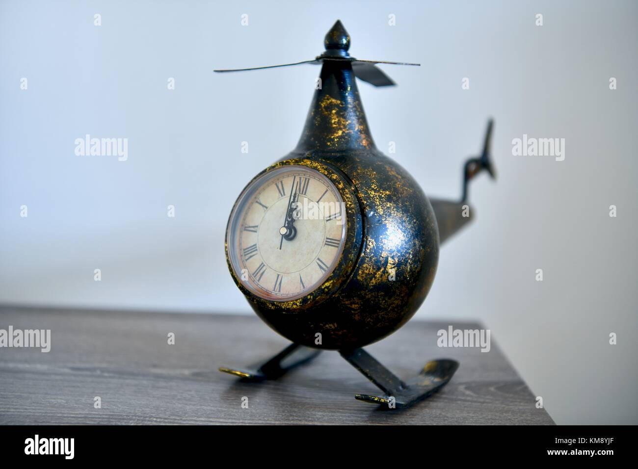 Horloge en hélicoptère vintage Banque D'Images
