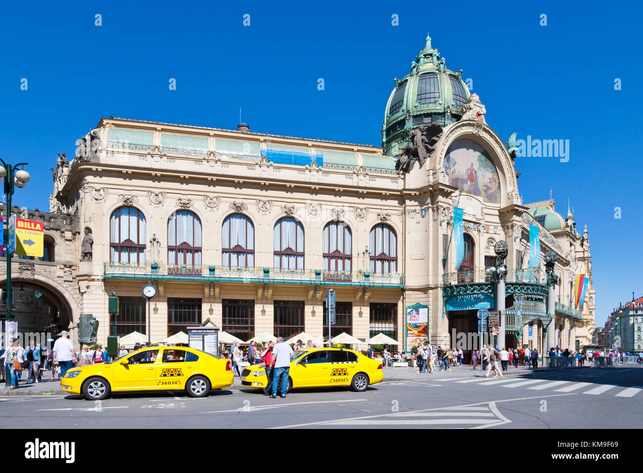 Obecni dum (1905-1911, A. Balsanek, O. Polivka), Stare Mesto (UNESCO), Praha, Ceska republika / Maison municipale Art Nouveau, Vieille ville, Prague, République Tchèque Banque D'Images