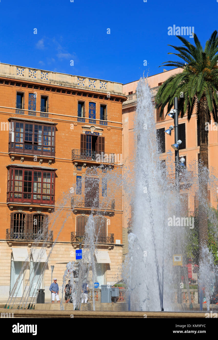 La plaza de la Reina, Palma de Mallorca, Majorque, Espagne, îles belearic, Europe Banque D'Images