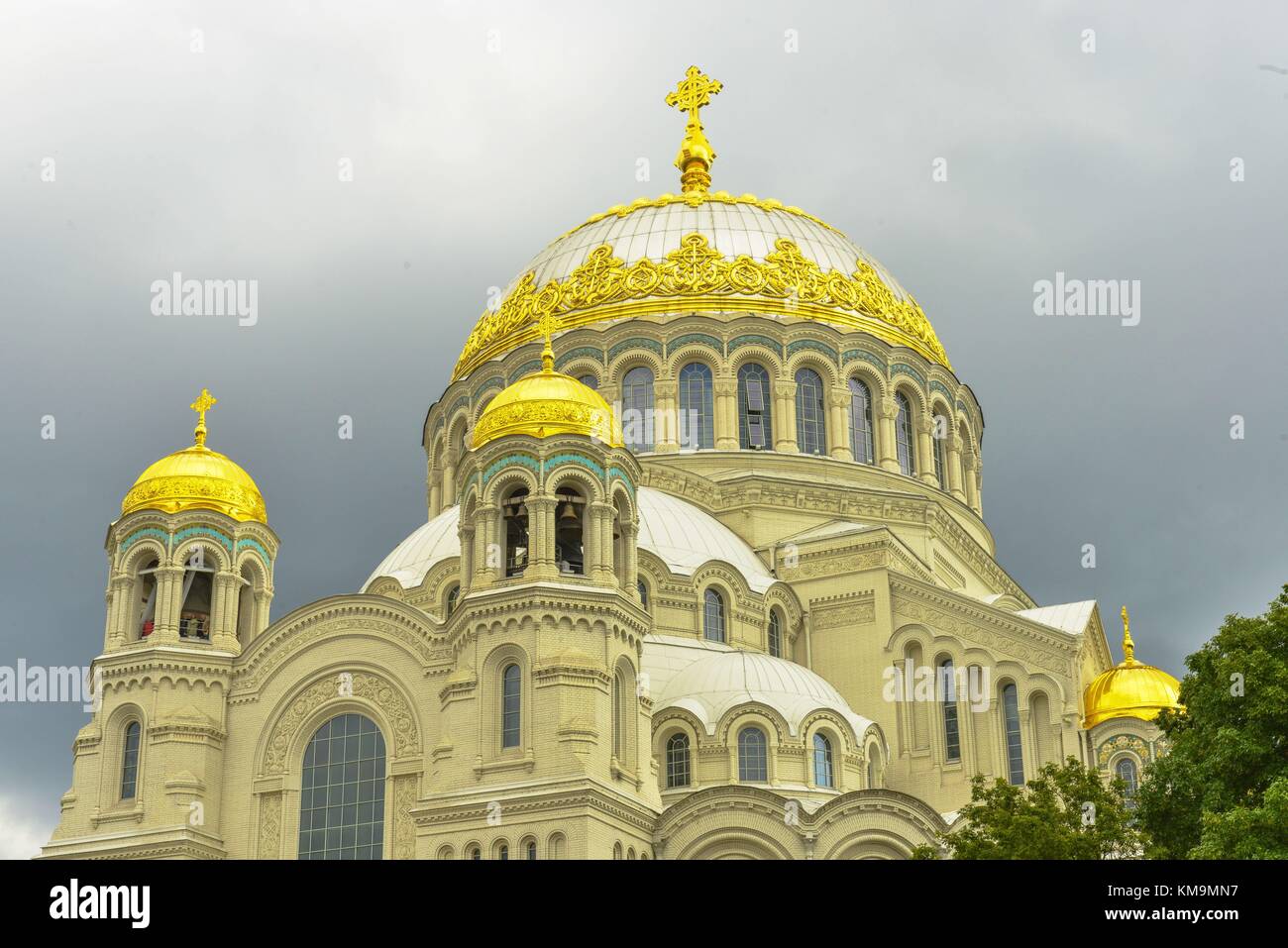 Cathédrale navale de. Nicholas, Kronstadt, 18 août 2017 | utilisation dans le monde entier Banque D'Images