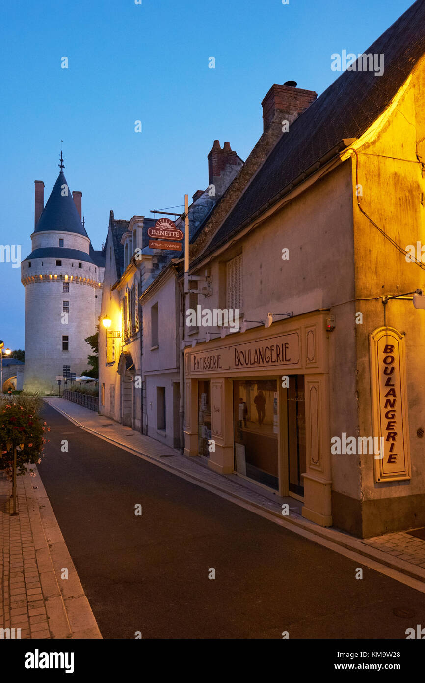 Langeais dans la vallée de la Loire France Banque D'Images
