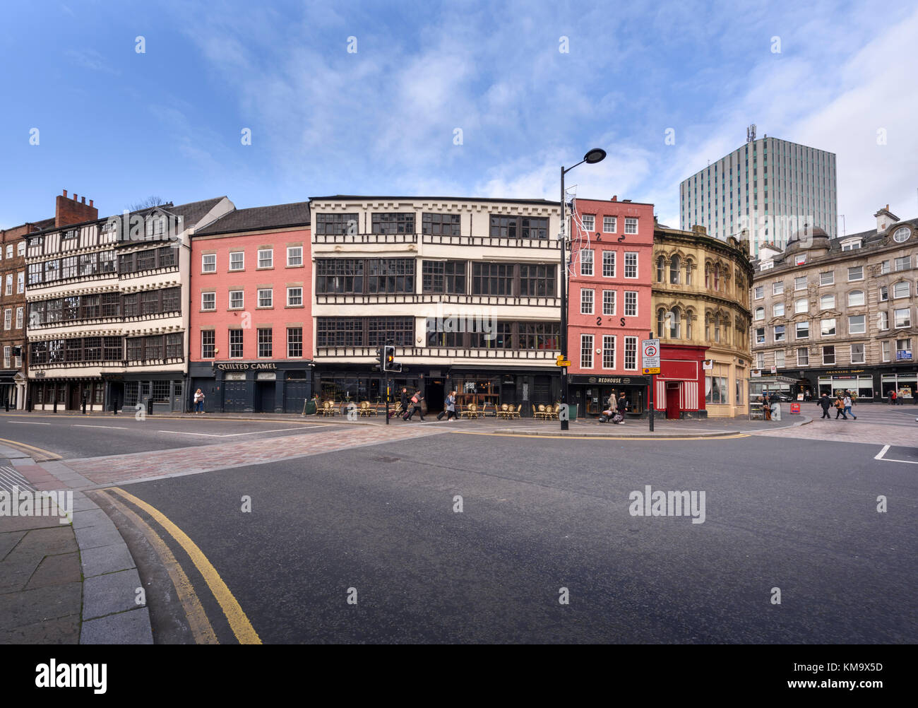 La Red House Pub bâtiment classé Grade II dune Newcastle upon Tyne Banque D'Images