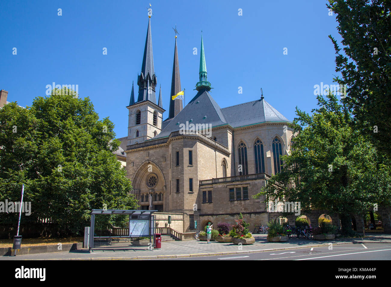 Cathédrale Notre-Dame, la ville de Luxembourg, Luxembourg, Europe Banque D'Images