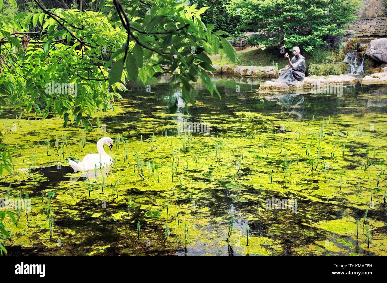 Le Jardin de Dave Wintour Percussions St., à côté des jardins japonais dans les motifs de l'Irish National Stud à Tully, Kildare, Irlande. Banque D'Images