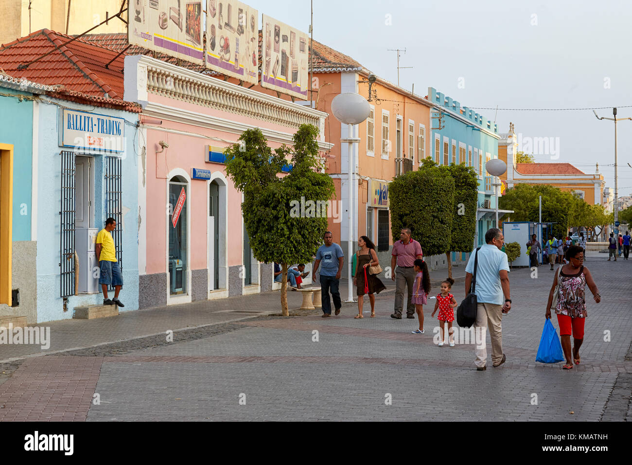Avenida de Julho, Praia, Santiago, Cap-Vert (Cabo Verde), l'Afrique Banque D'Images