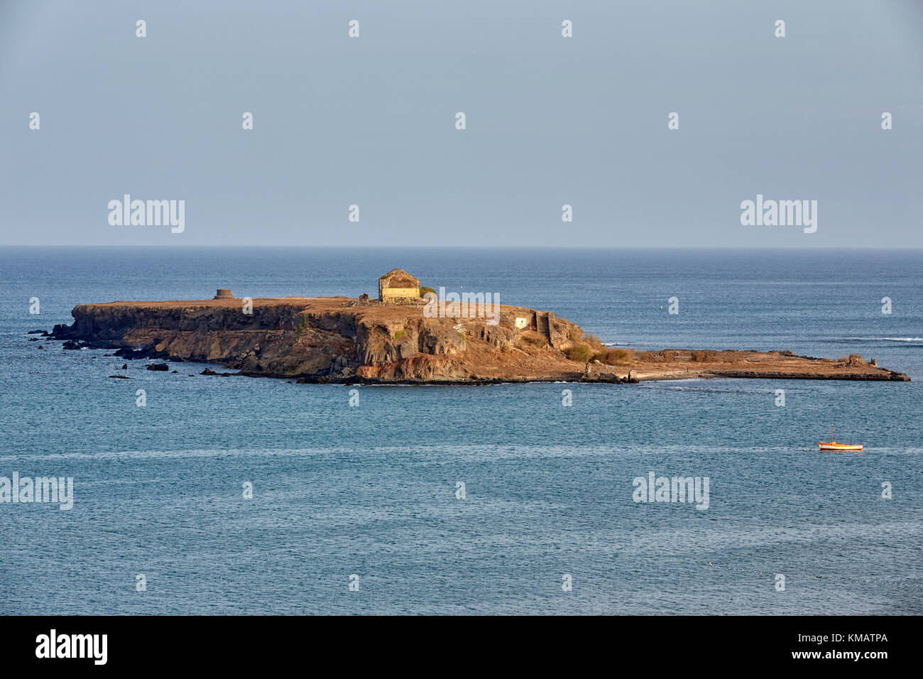 Islote Santa Maria (l'île de Santa Maria), Praia, Santiago, Cap-Vert (Cabo Verde), l'Afrique Banque D'Images