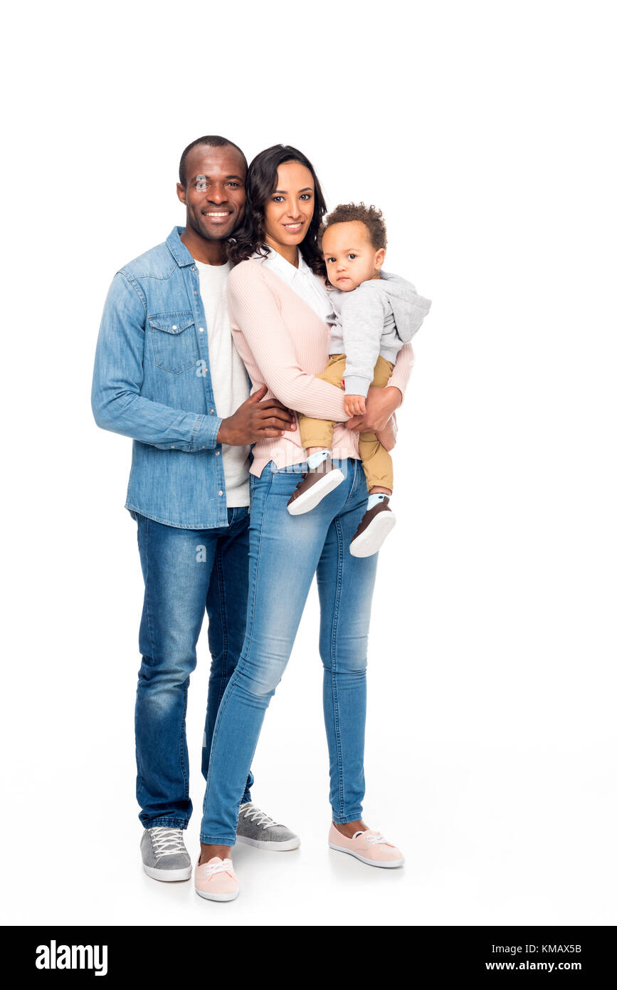 Happy african american family Banque D'Images