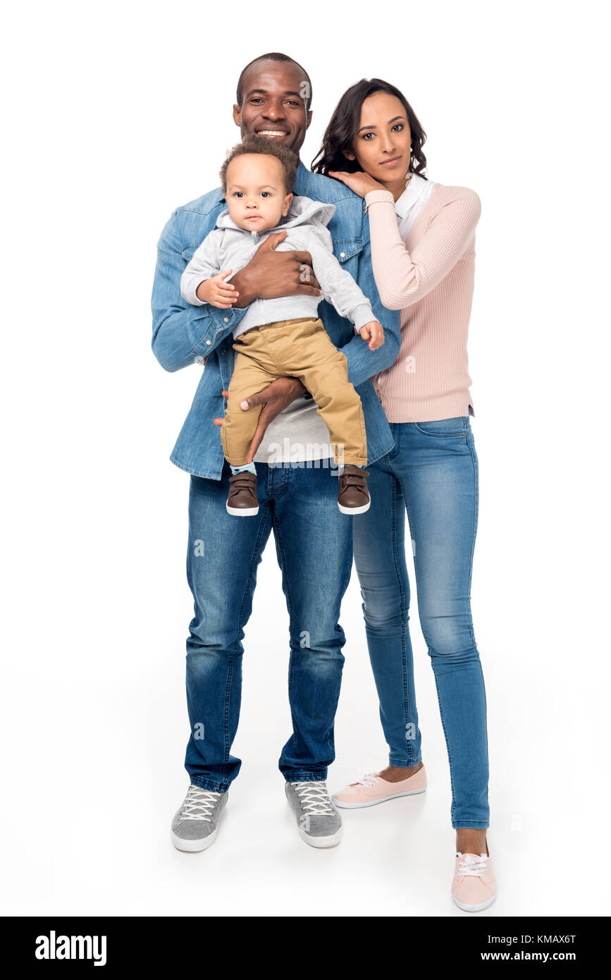 Happy african american family Banque D'Images