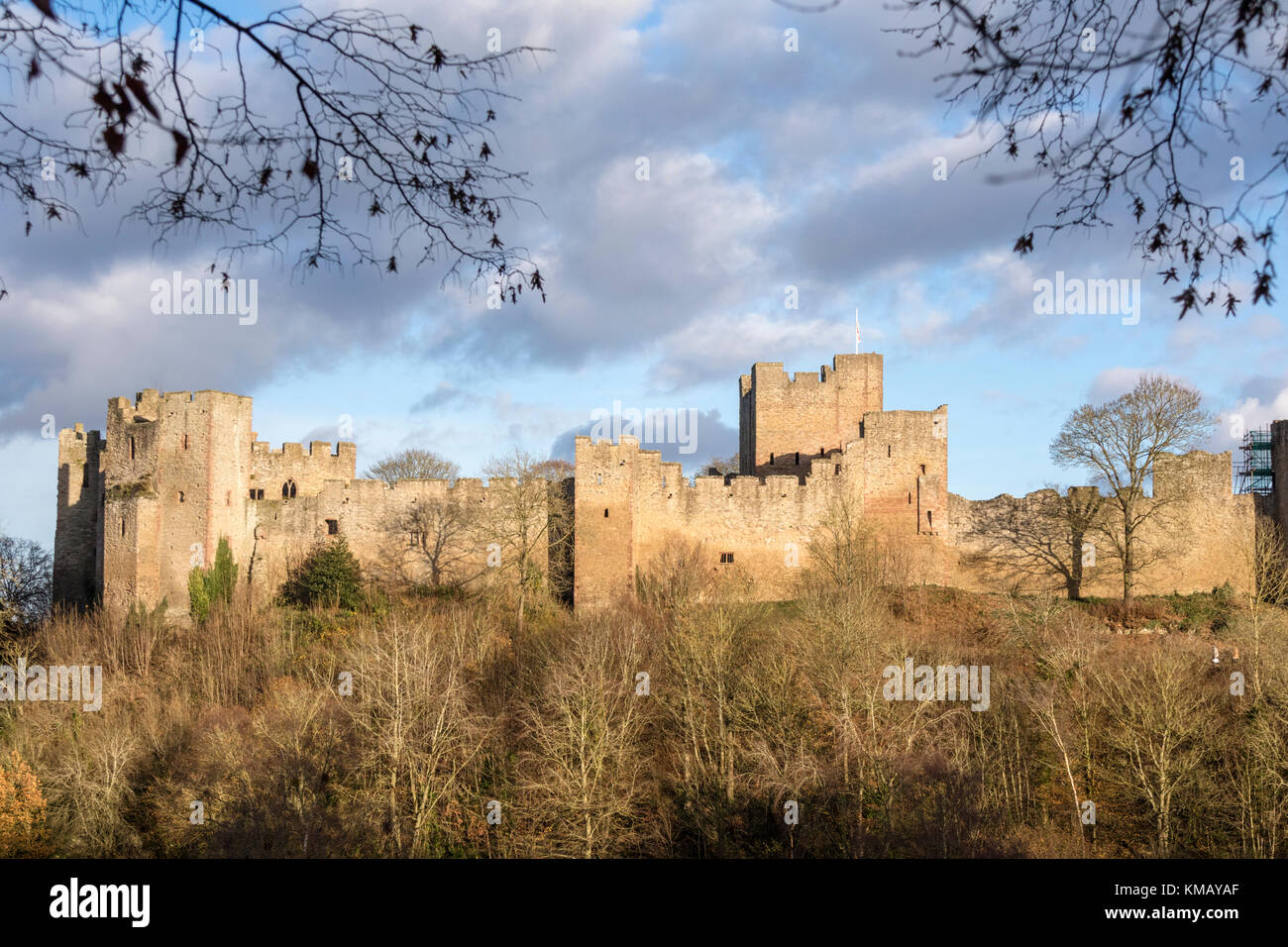 Ludlow Castle, Ludlow, Shropshire, England, UK Banque D'Images