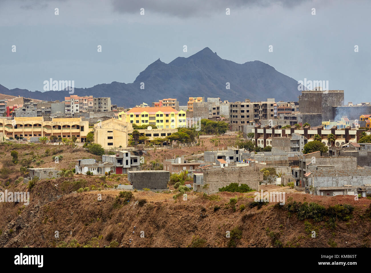 Assomada (Somada), Santiago, Cap-Vert (Cabo Verde), l'Afrique Banque D'Images