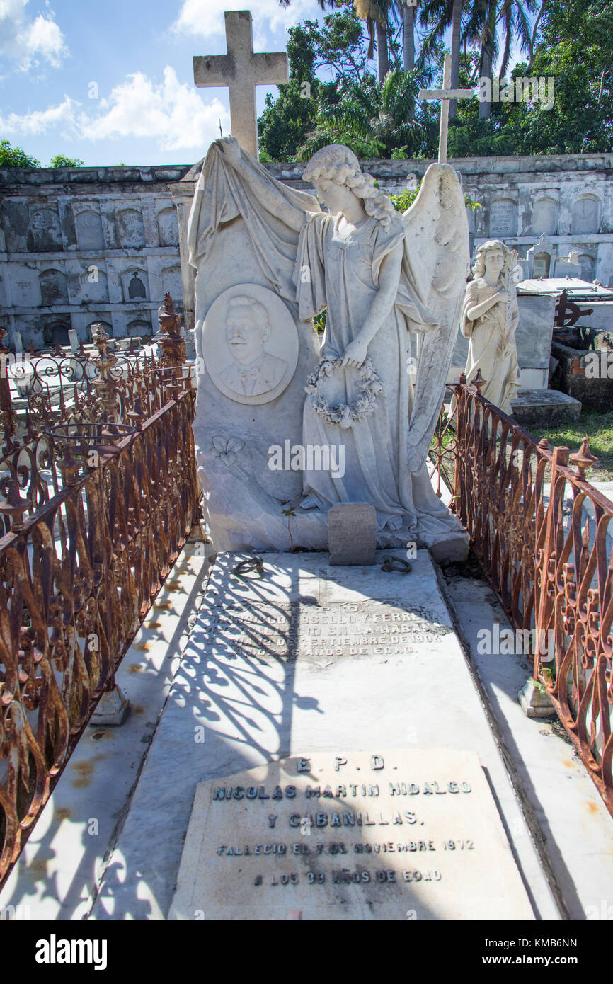 Cementerio la Reina, cimetière historique à Cienfuegos, Cuba Banque D'Images