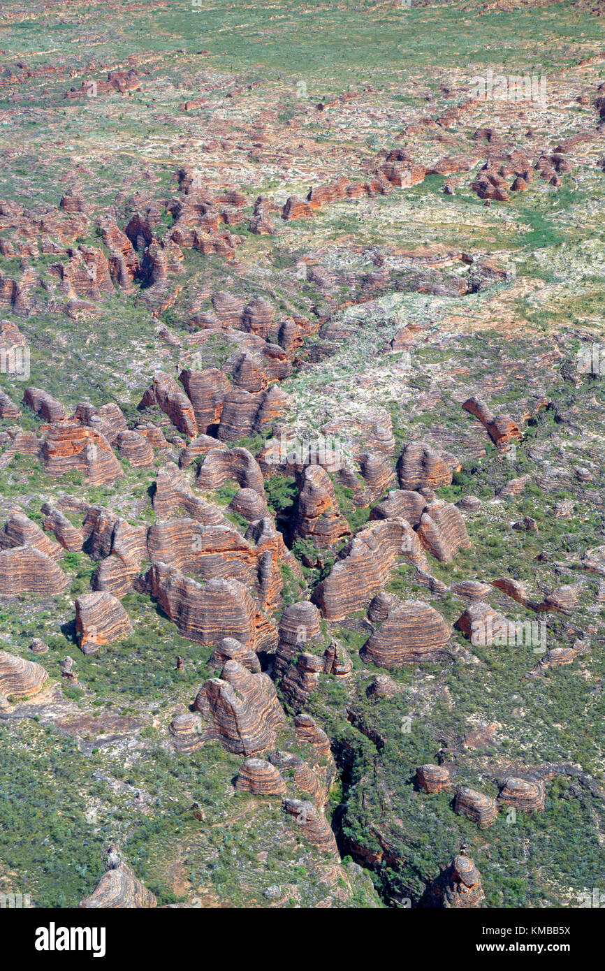 L'antenne de Bungle Bungles rock formation dans le parc national de Purnululu Banque D'Images