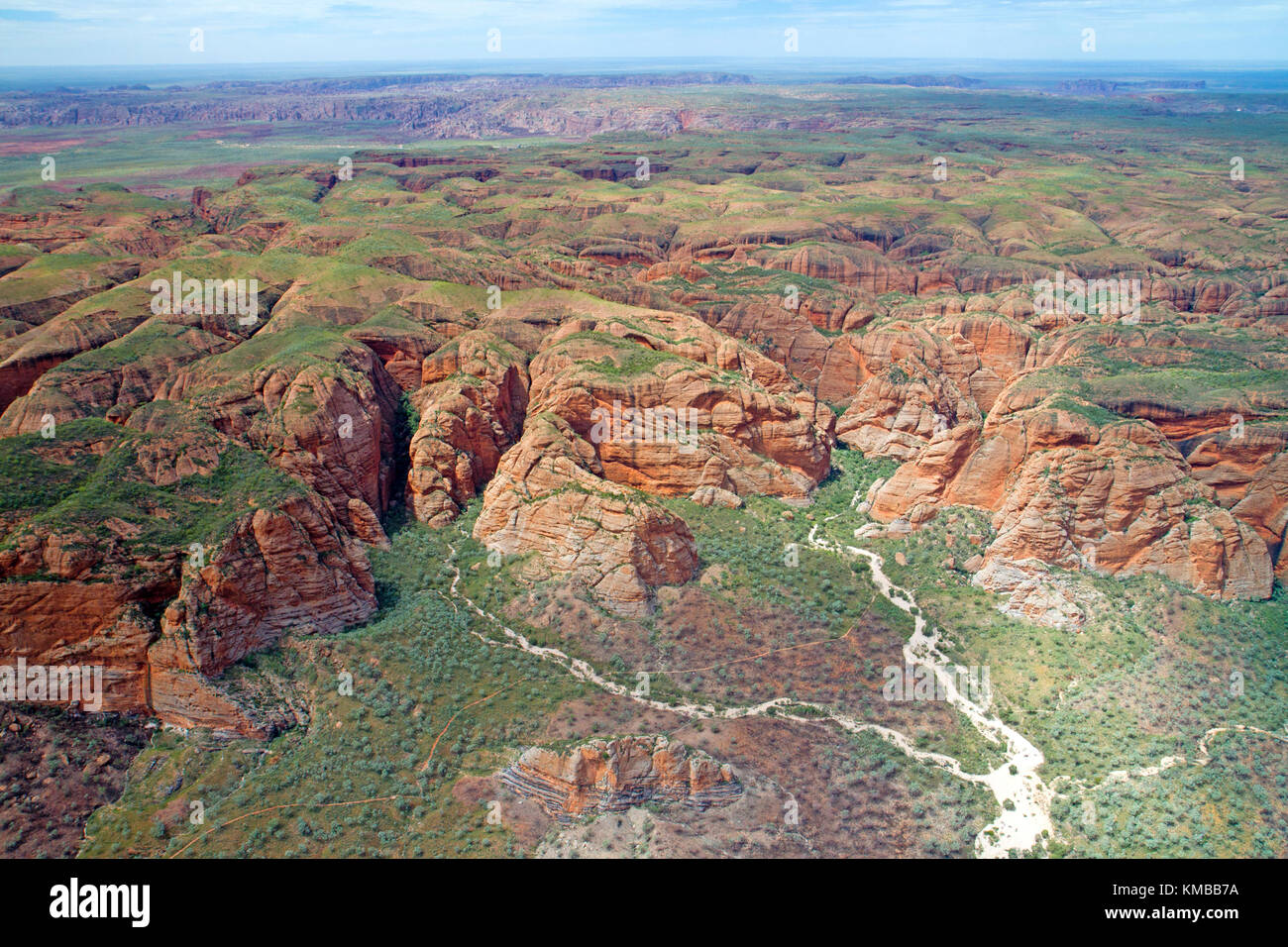 L'antenne de Bungle Bungles rock formation dans le parc national de Purnululu Banque D'Images