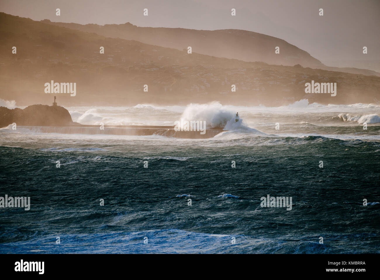 Météo Moody dans le nord de l'Espagne Banque D'Images