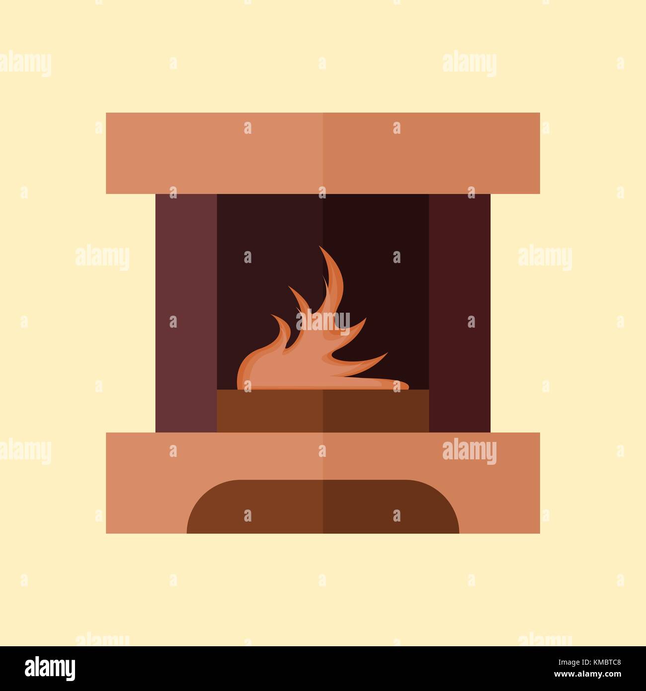 Cheminee Simple Vecteur Illustration Graphisme Dessin Image Vectorielle Stock Alamy