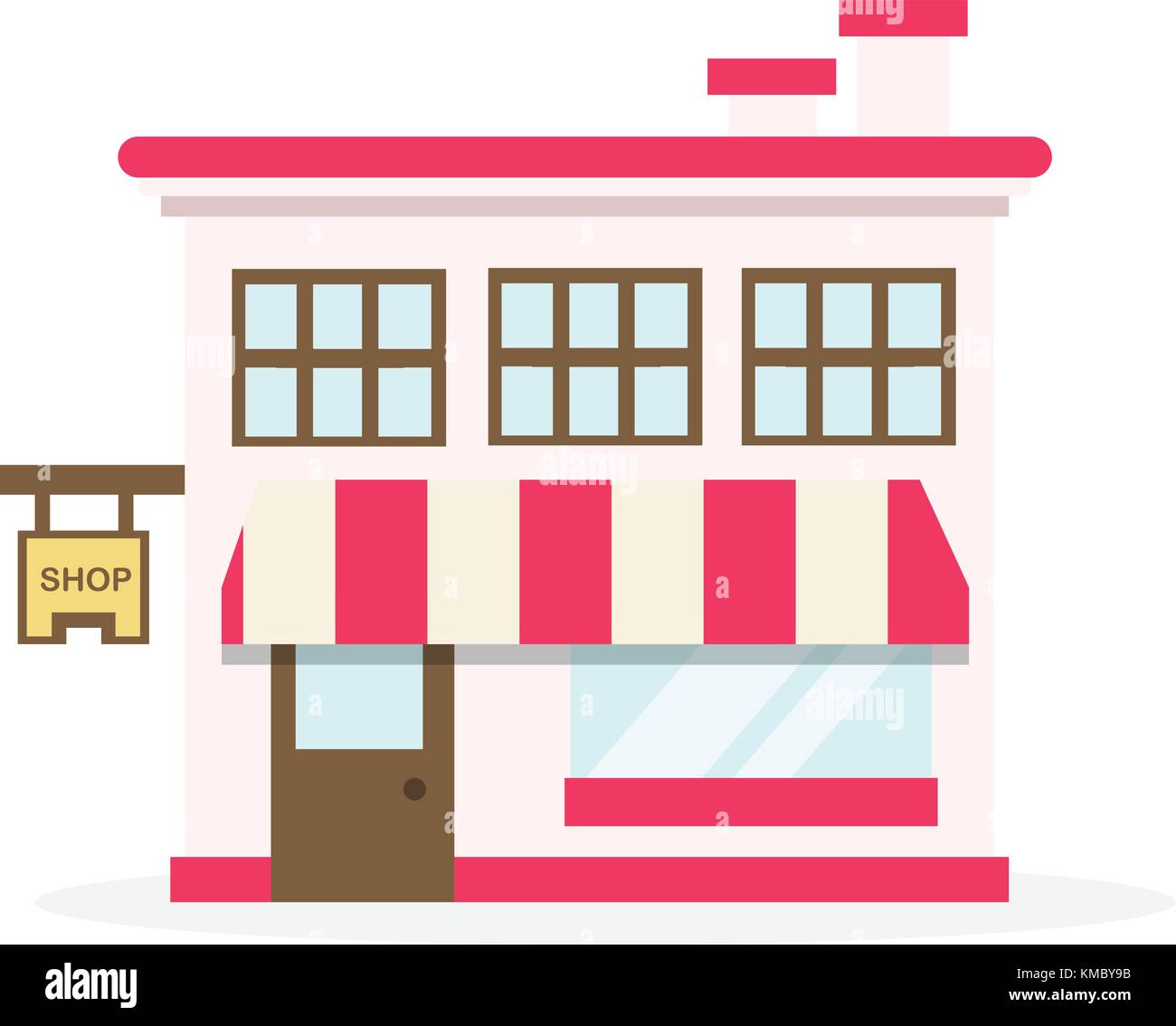 Shop maison appartement design vector illustration Illustration de Vecteur