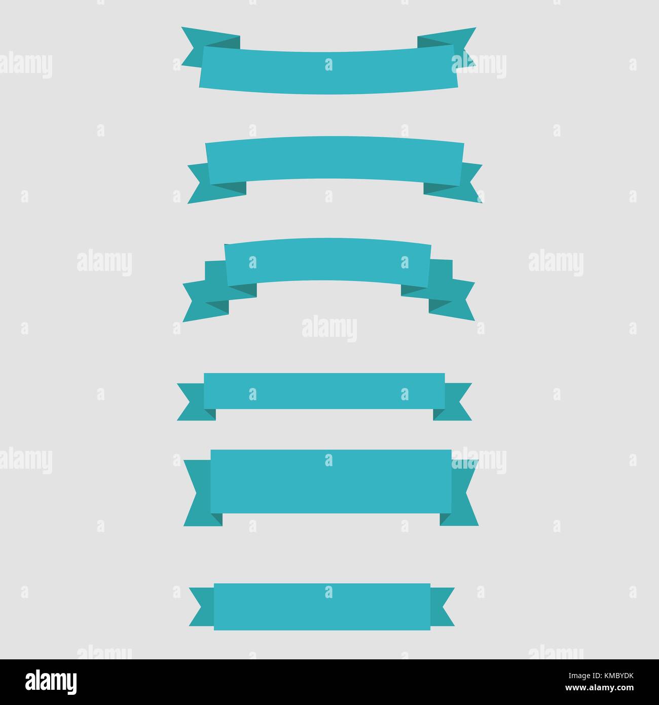 Rubans Simple Set vector illustration Illustration de Vecteur