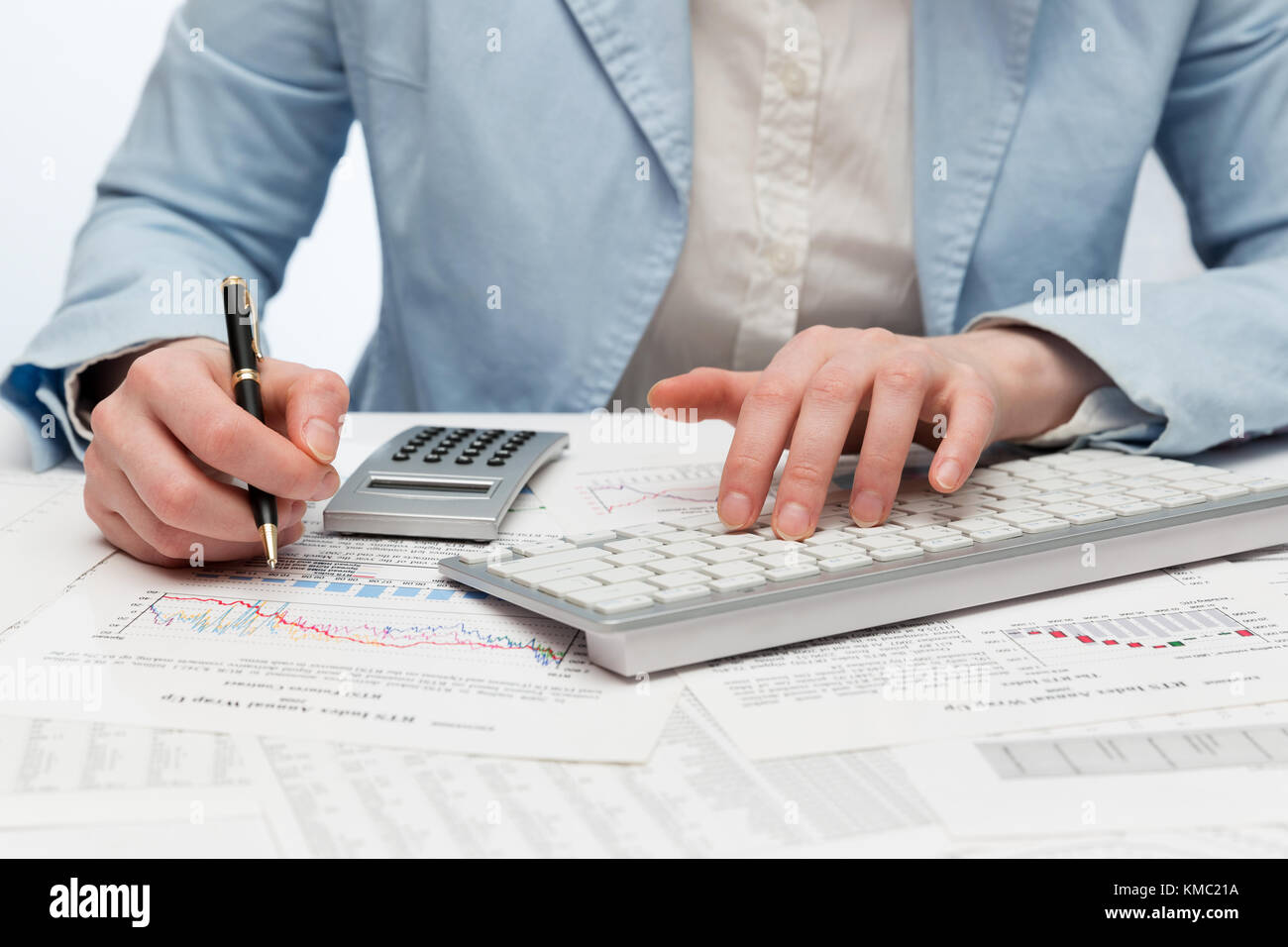 Comptabilité financière Banque D'Images