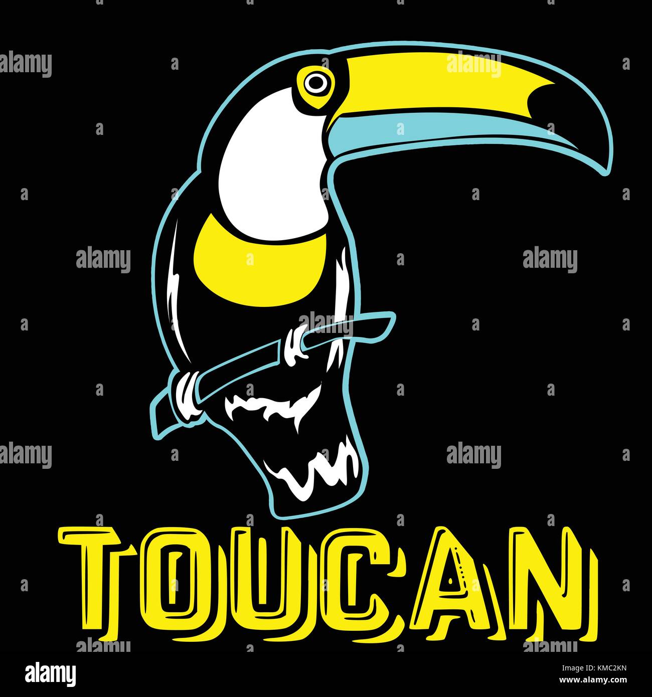Toucan Illustration de Vecteur
