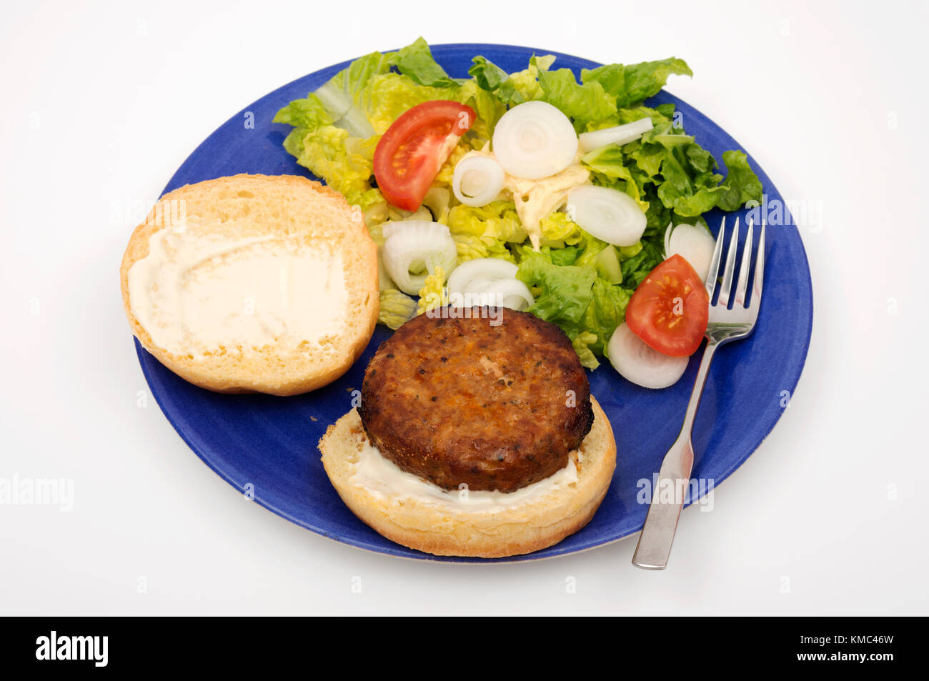Burger de boeuf maison Banque D'Images