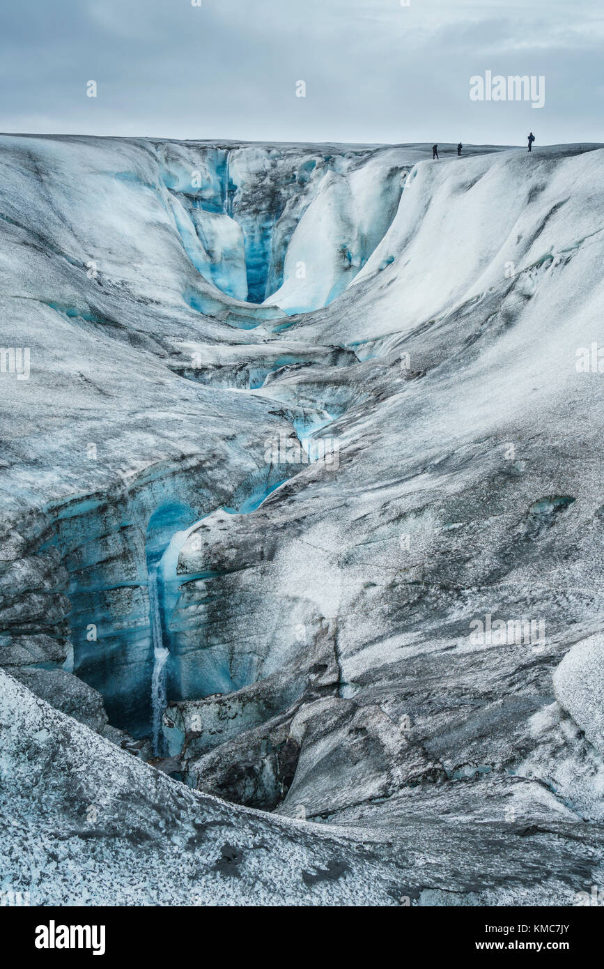 Glacier Breidamerkurjokull, Islande Banque D'Images