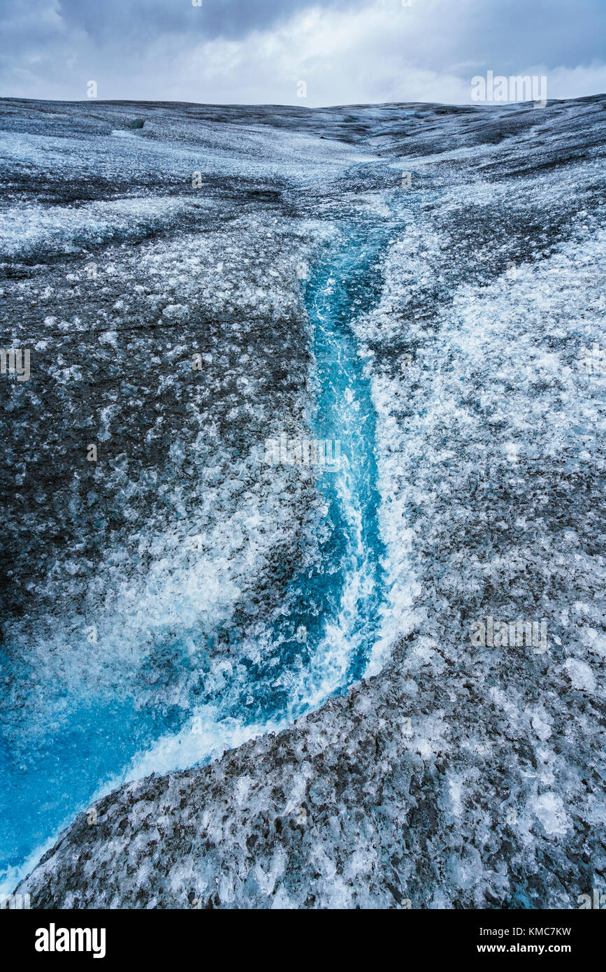 Glacier Breidamerkurjokull, Islande Banque D'Images