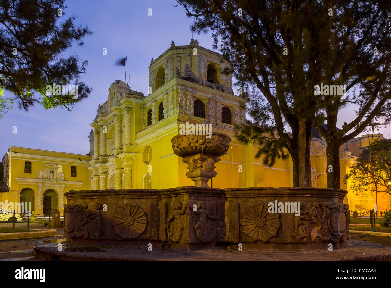 Église La Merced | Antigua | Guatemala Banque D'Images