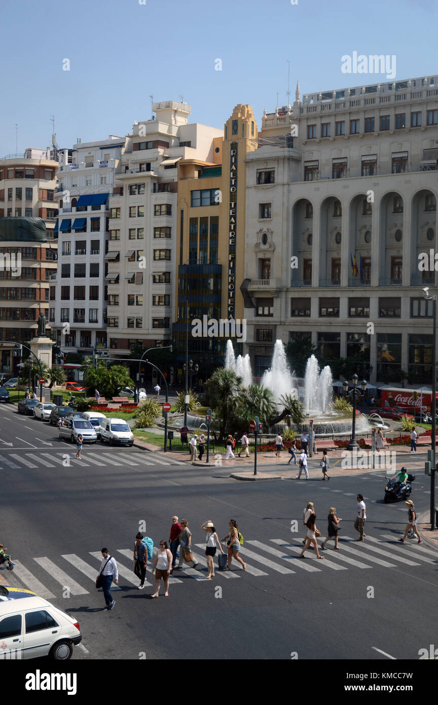 Ville de Valence Spain-Ville de Valence en Espagne Banque D'Images