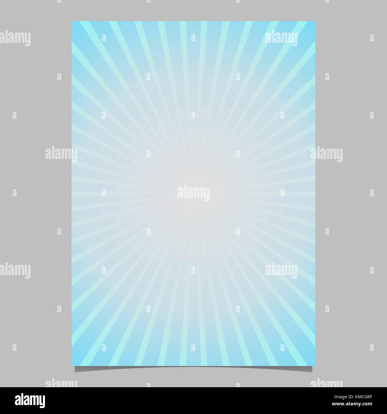 Abstrait géométrique Modèle de brochure sun burst - gradient page contexte design avec des lignes radiales Illustration de Vecteur