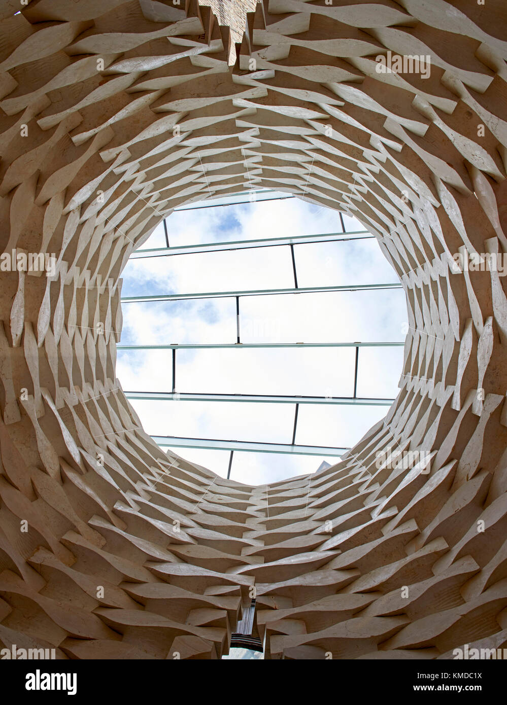 Résumé vue à l'intérieur de l'installation. Dans l'attente, Londres, Royaume-Uni. Architecte : Elias et Yousef Anastas, 2017. Banque D'Images