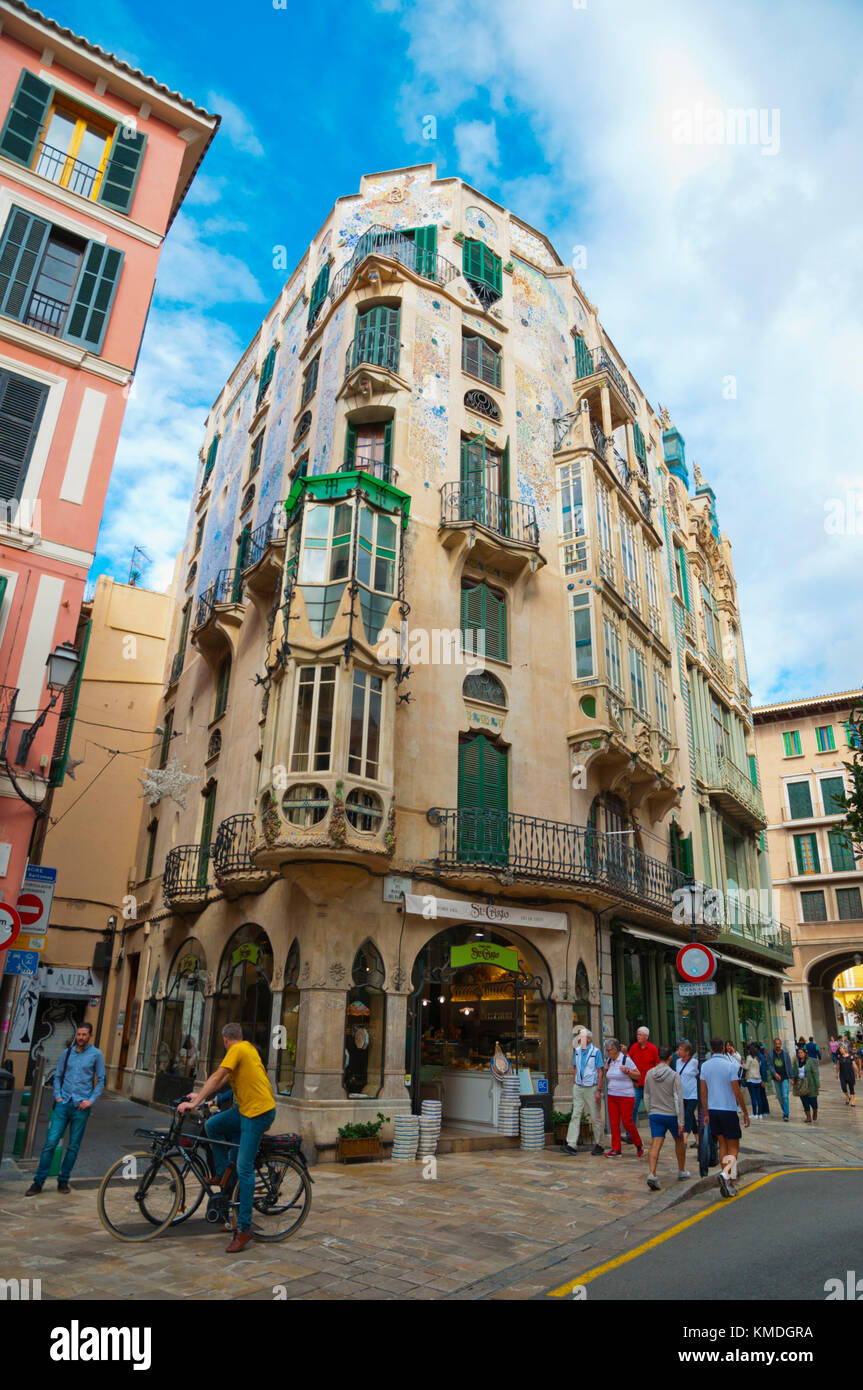 Carrer de Colom, vieille ville, Palma, Majorque, îles Baléares, Espagne Banque D'Images